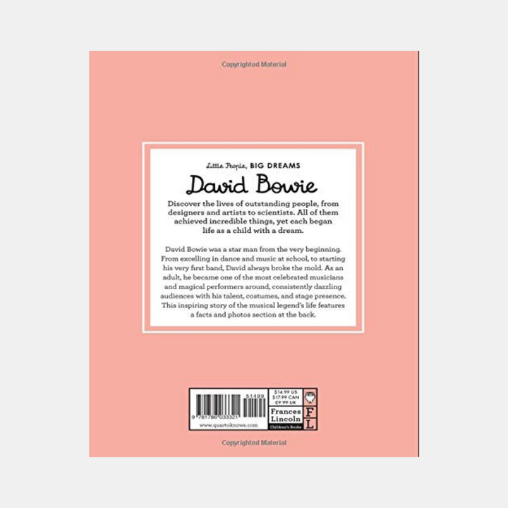 A&U Little People | David Bowie (Little People Big Dreams) Book | Shut the Front Door