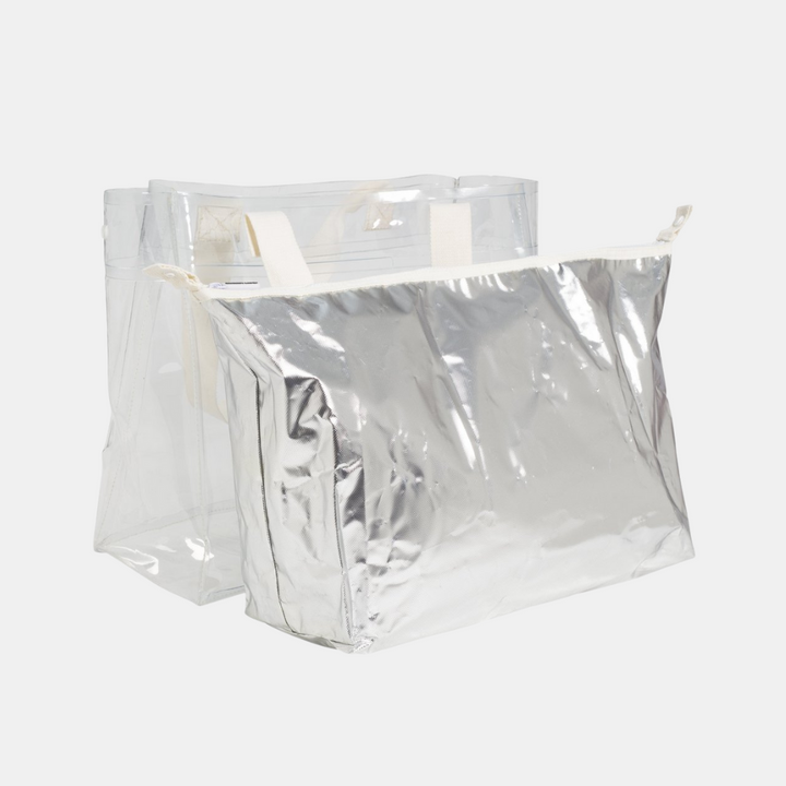 Sunnylife | Cooler Carry Me Tote - Silver | Shut the Front Door