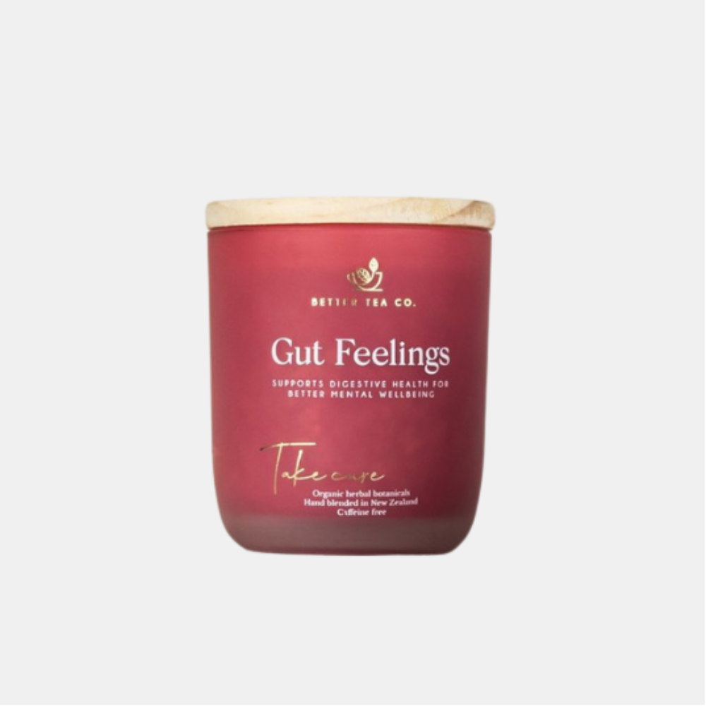 Better Tea Co | Gut Feelings Glass Jar 100g | Shut the Front Door