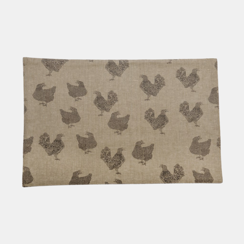 Raine & Humble | Henrietta Placemat S/4 - Ash | Shut the Front Door