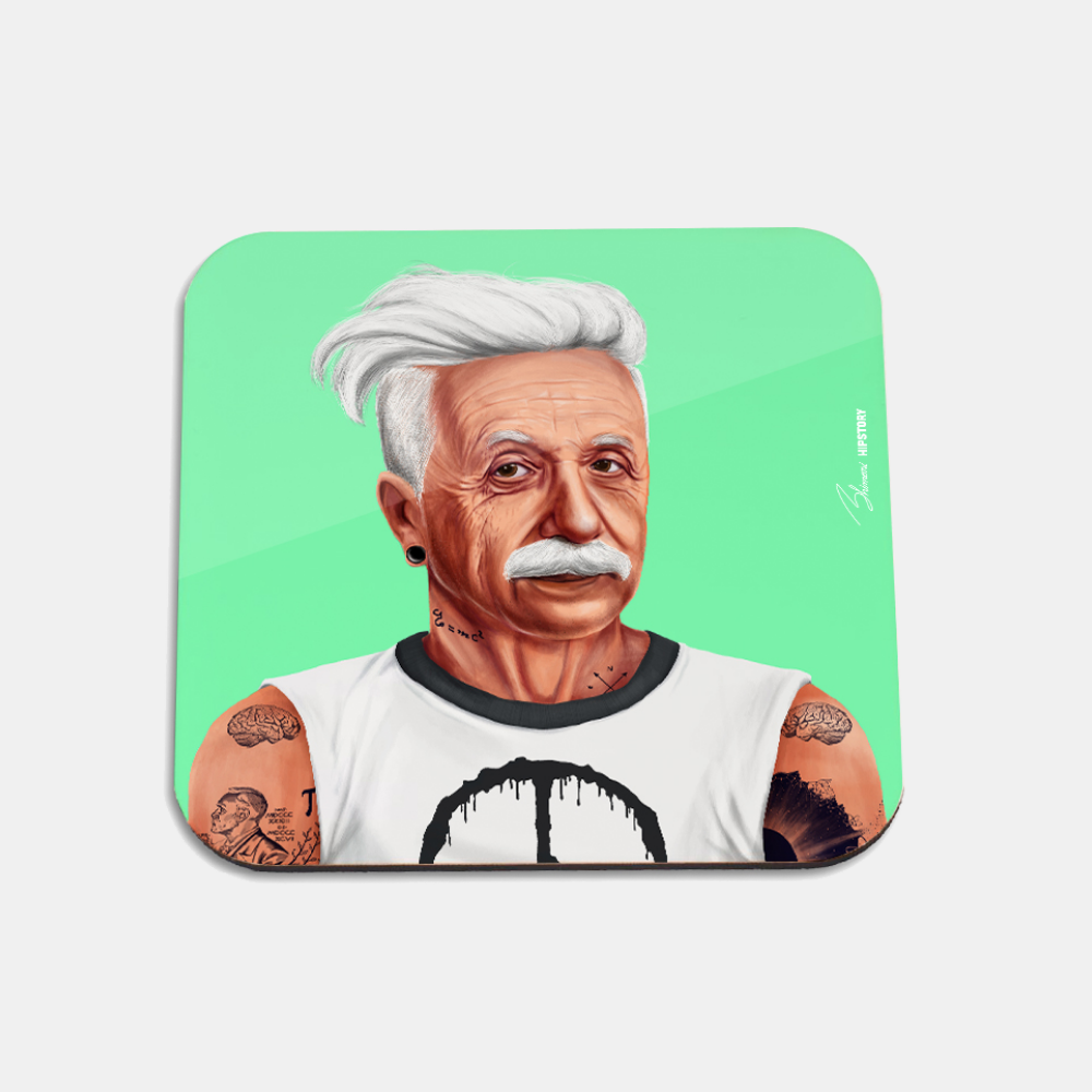 Hipstory | Hipstory Coaster - Albert Einstein | Shut the Front Door