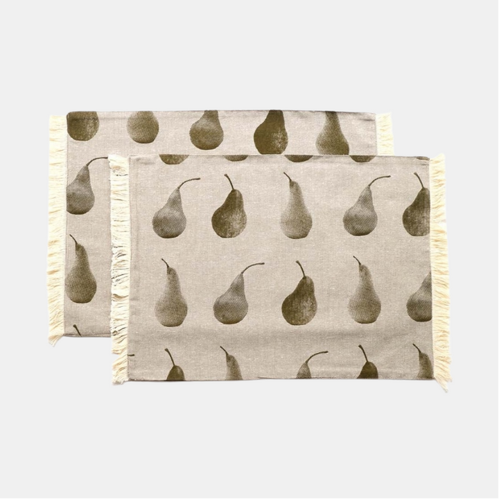 Raine & Humble | Pear Placemat - Khaki | Shut the Front Door