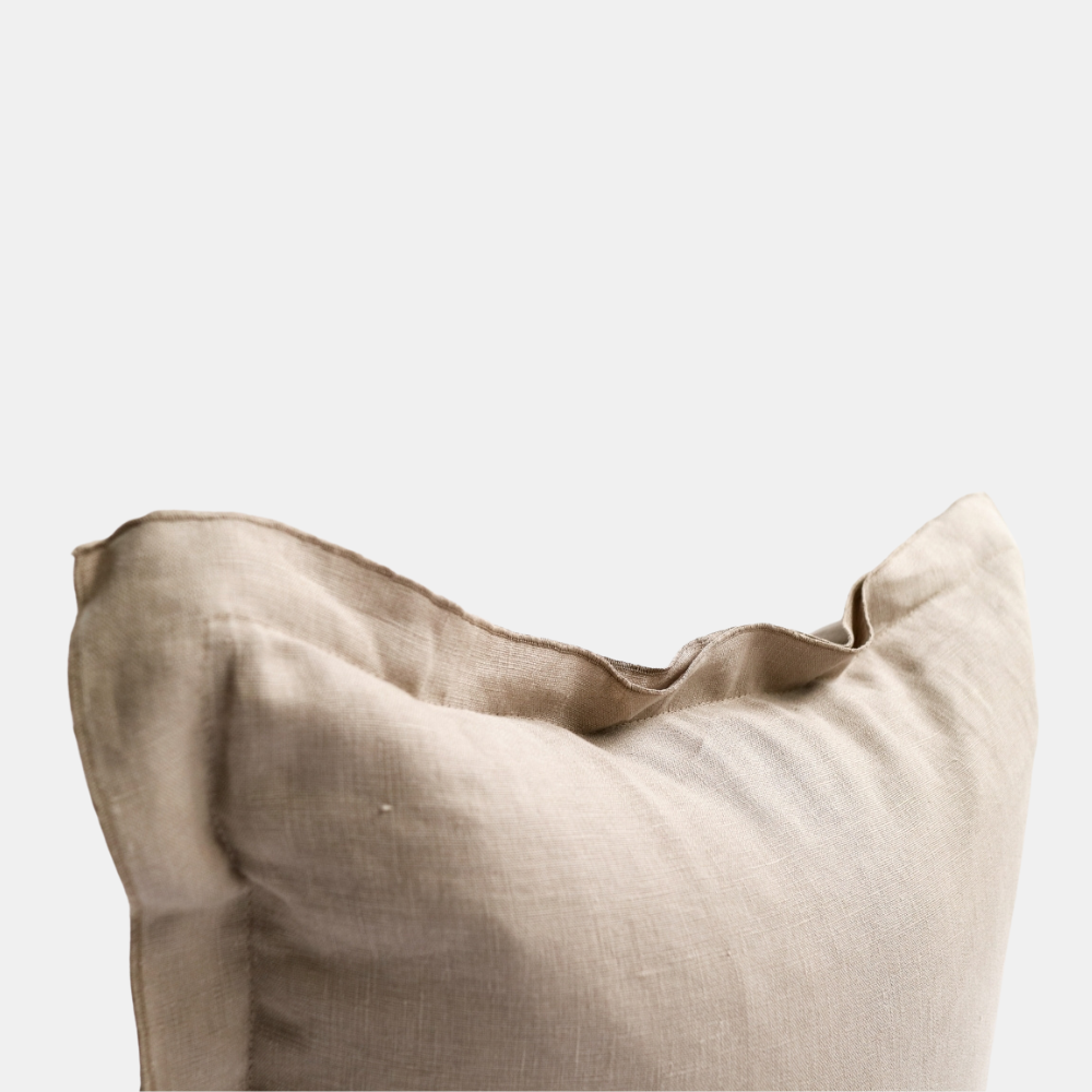 Raine & Humble | Linen Cushion 45cm - Taupe | Shut the Front Door