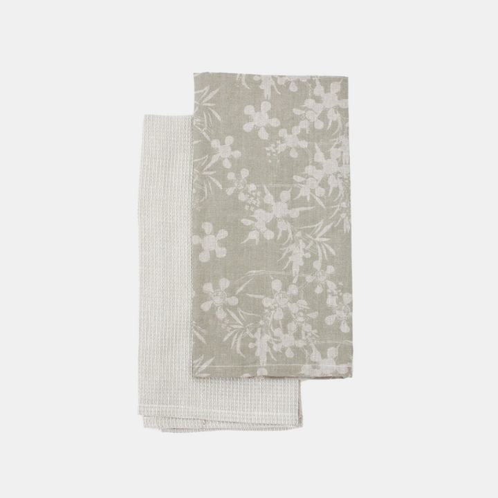 Raine & Humble | Myrtle Tea Towel S/2 - Sage | Shut the Front Door