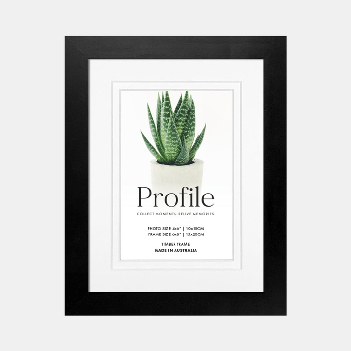 Profile Products | Deluxe Decorator Photo Frame- 4x6" /6x8" - Black | Shut the Front Door