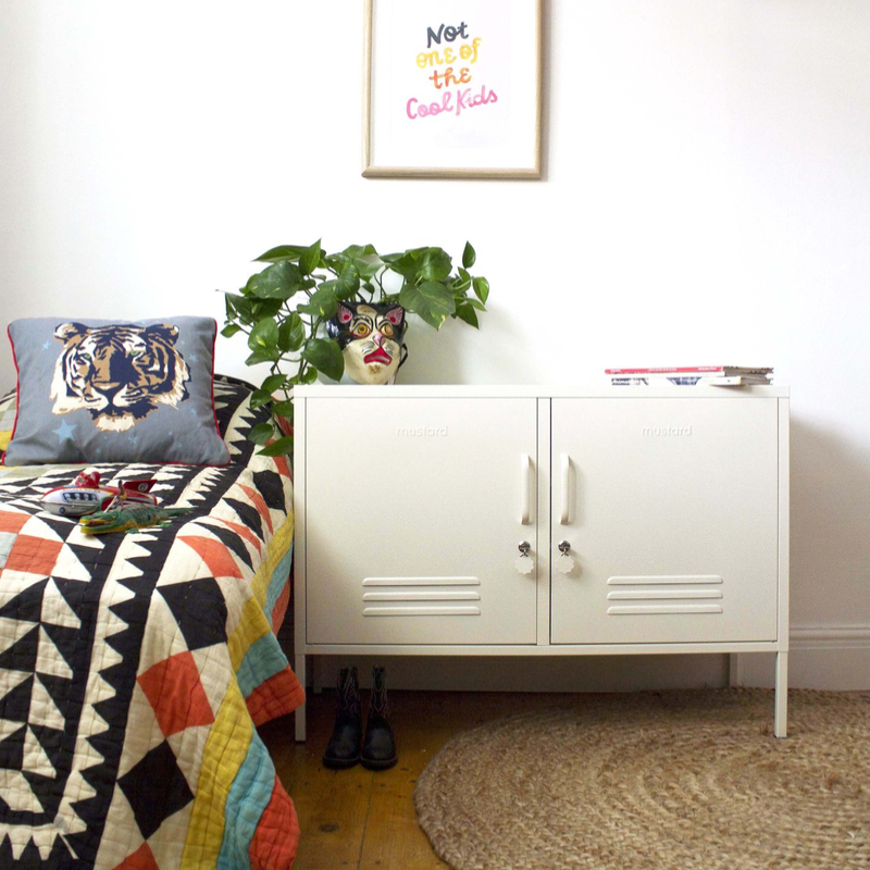 Mustard | Lowdown Locker - White | Shut the Front Door