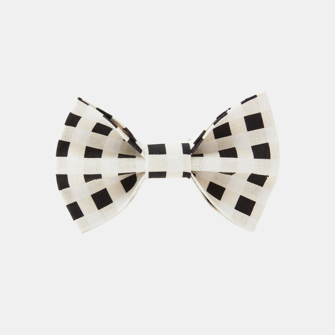 Pooch & Hound | Bow Tie Black & White Check | Shut the Front Door