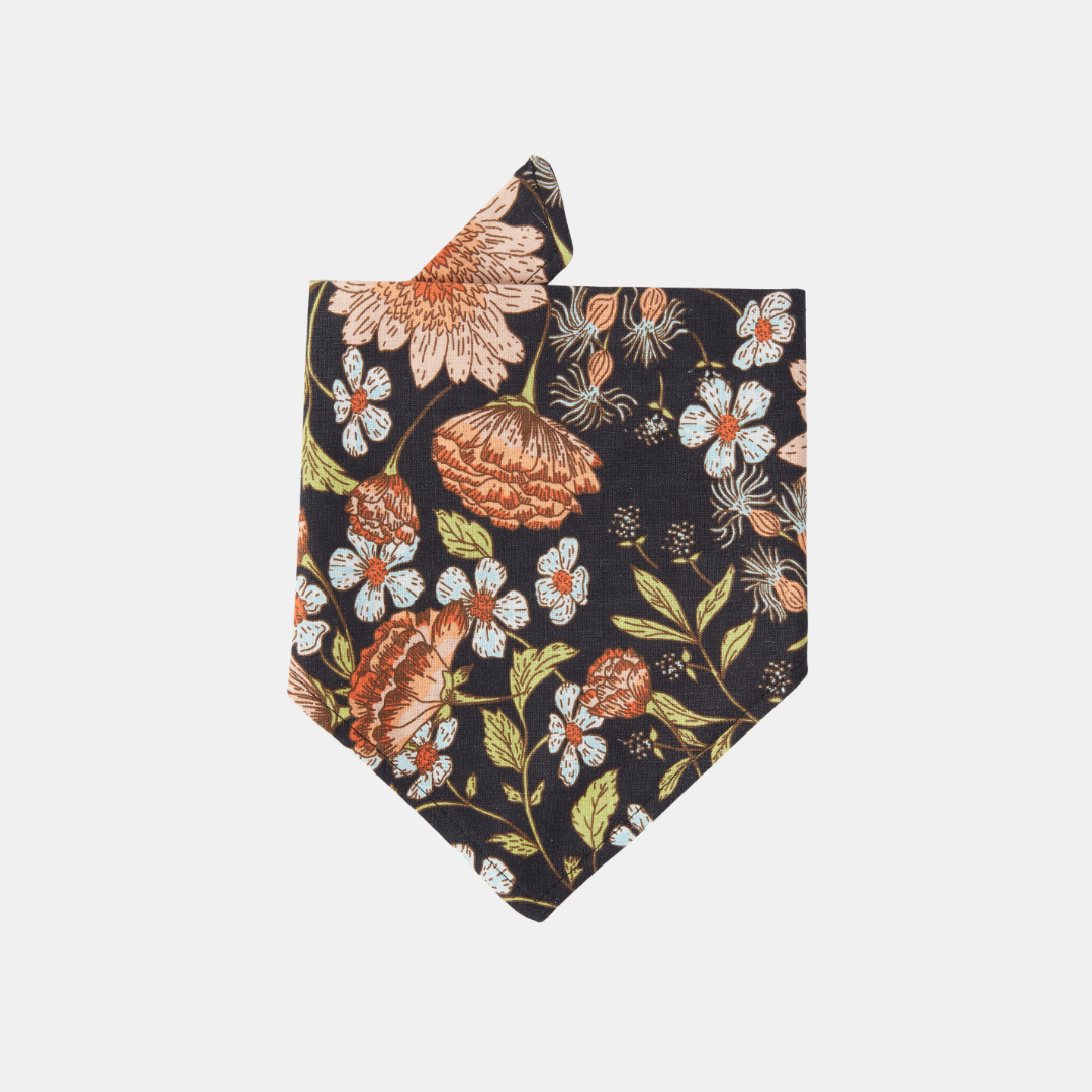 Pooch & Hound | Bandana Black Floral | Shut the Front Door