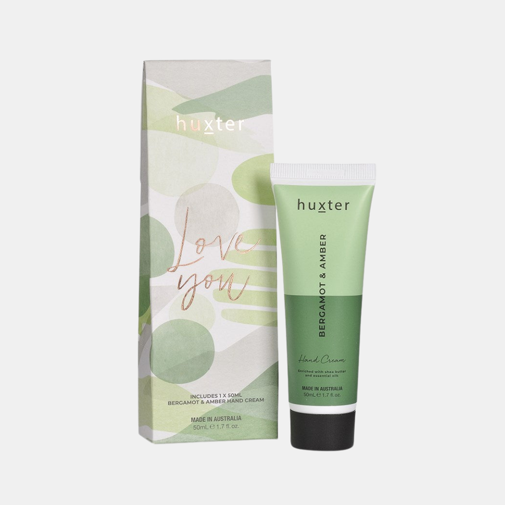 Huxter | Hand Cream Gift Box - Bergamot & Amber 50ml | Shut the Front Door