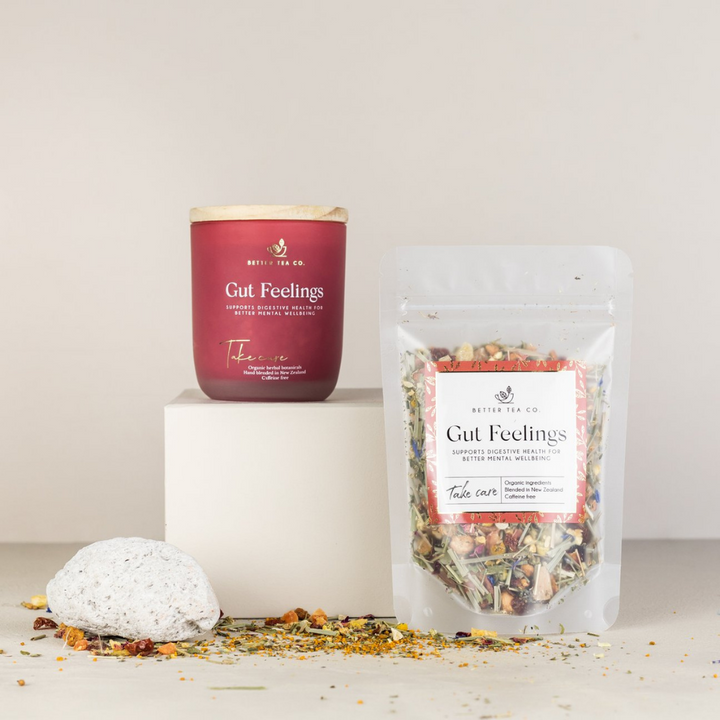 Better Tea Co | Gut Feelings Glass Jar 100g | Shut the Front Door