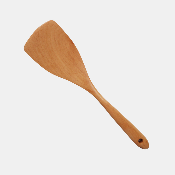 Shut the Front Door | Wooden Fried Spatula 31cm - Beech | Shut the Front Door