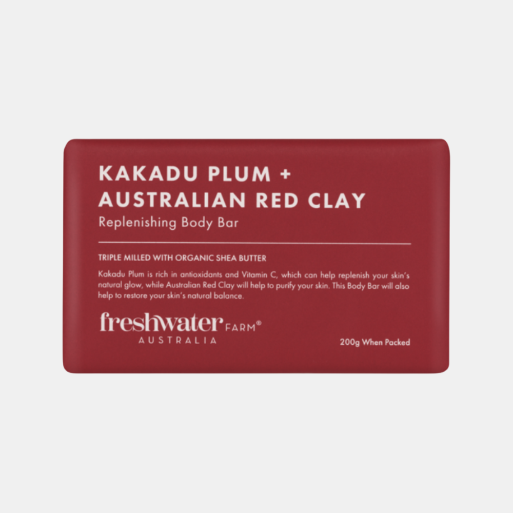 Freshwater Farm | Kakadu Plum & Australian Red Clay Body Bar | Shut the Front Door