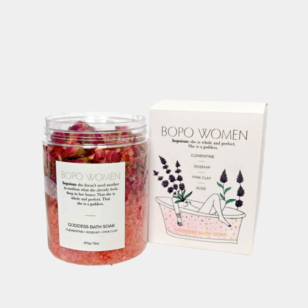 Bopo Women | Goddess Bath Soak - Clementine Rosehip & Pink Clay | Shut the Front Door
