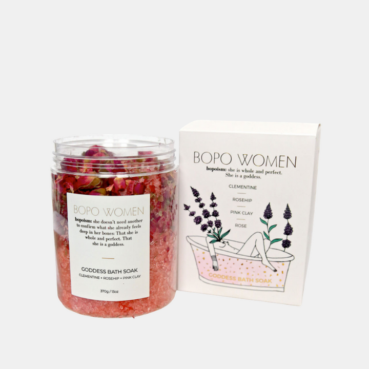 Bopo Women | Goddess Bath Soak - Clementine Rosehip & Pink Clay | Shut the Front Door