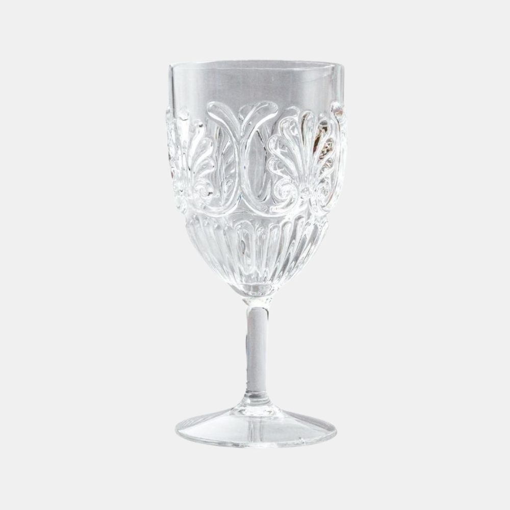 INDIGO LOVE | Flemington Acrylic Wine Glass - Clear | Shut the Front Door