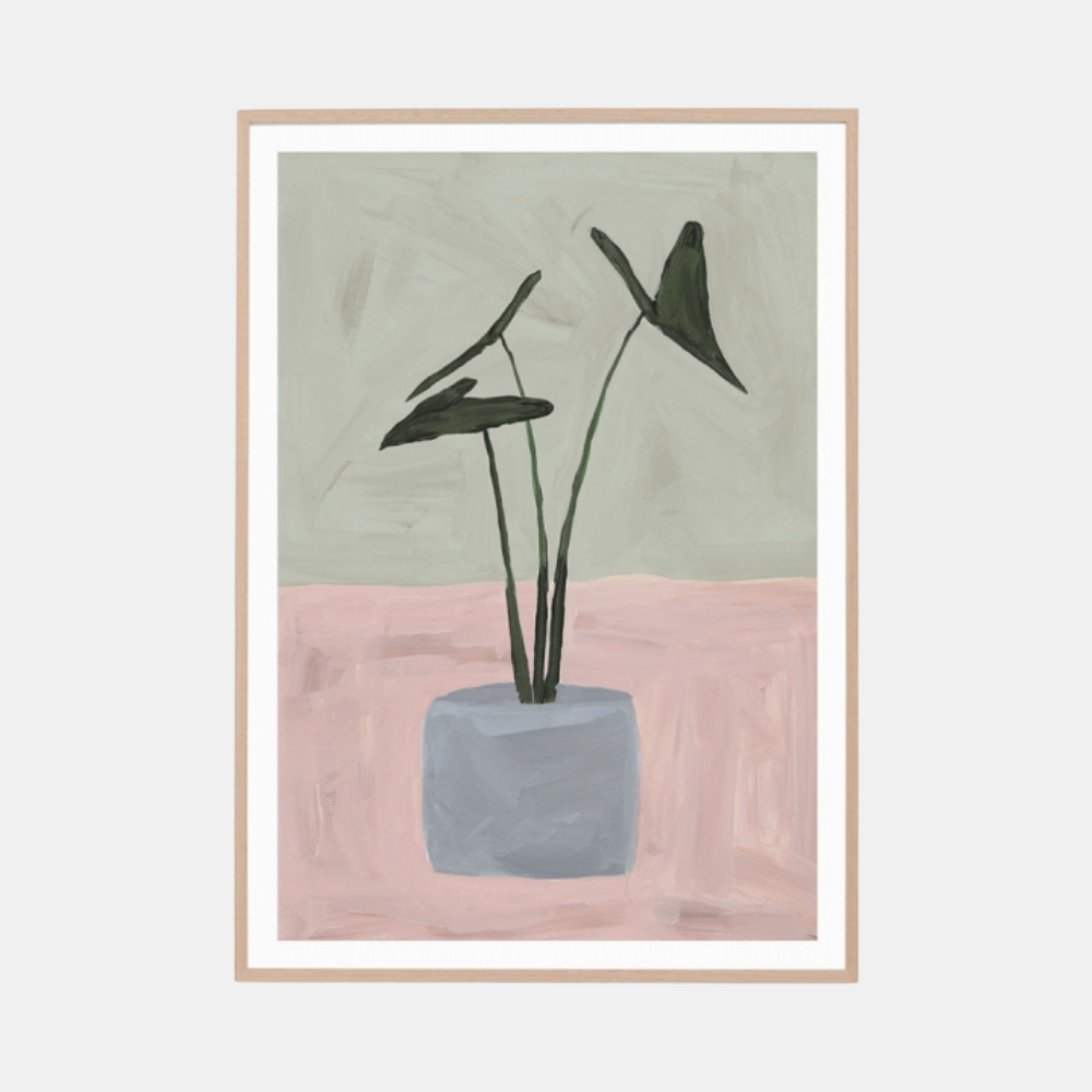 Middle of Nowhere | Framed Print - Plant Study Blush 2 Raw | Shut the Front Door