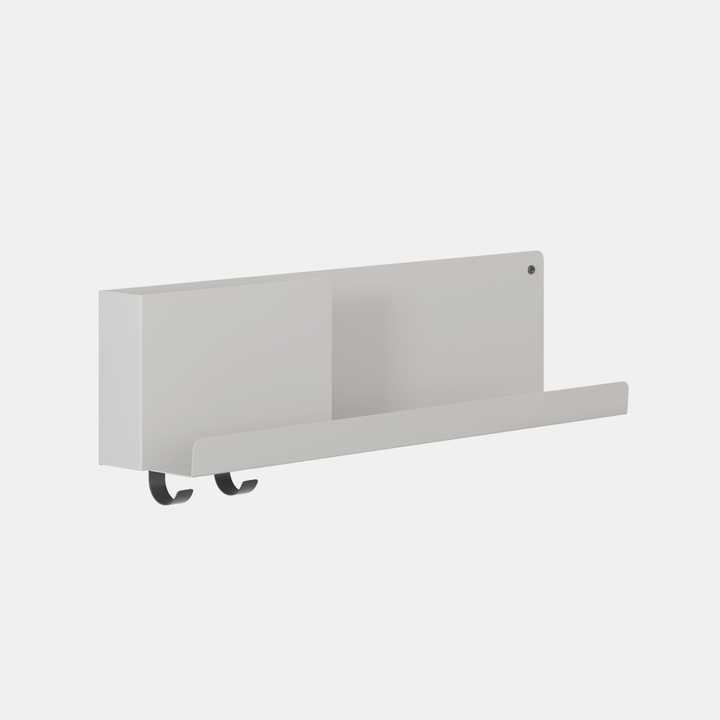 Garcia | Metal Wall Organiser Shelf - Medium - White | Shut the Front Door