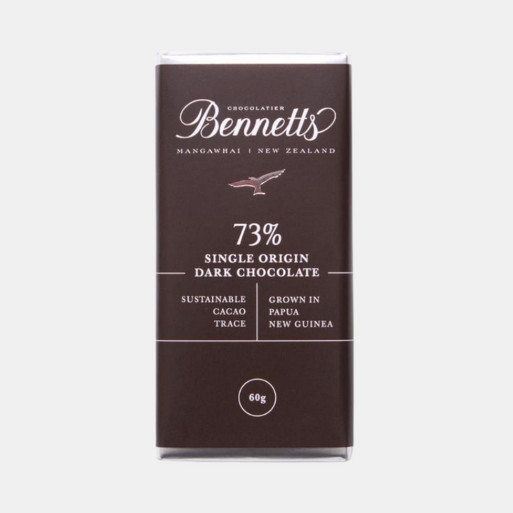 Bennetts Of Mangawhai | Bennetts 60g Bar Dark 73% | Shut the Front Door