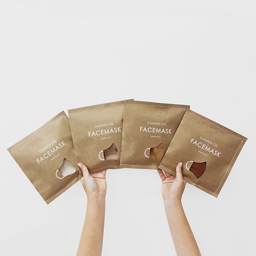 Camden Co | Face Mask - Caramel Corduroy | Shut the Front Door