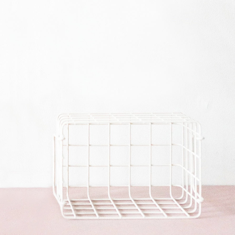 Mustard | Basket Small - White | Shut the Front Door