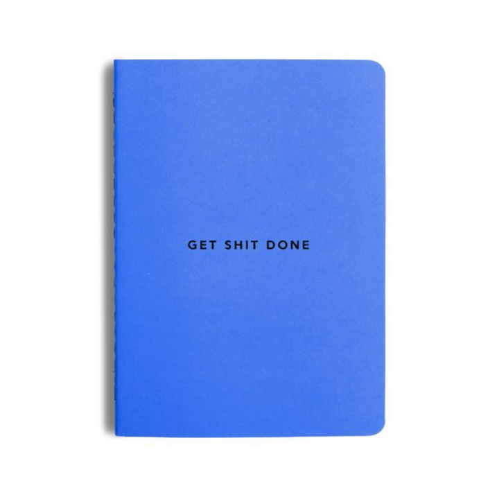 Mi Goals | Get Shit Done Notebook A6 - Classic Blue | Shut the Front Door
