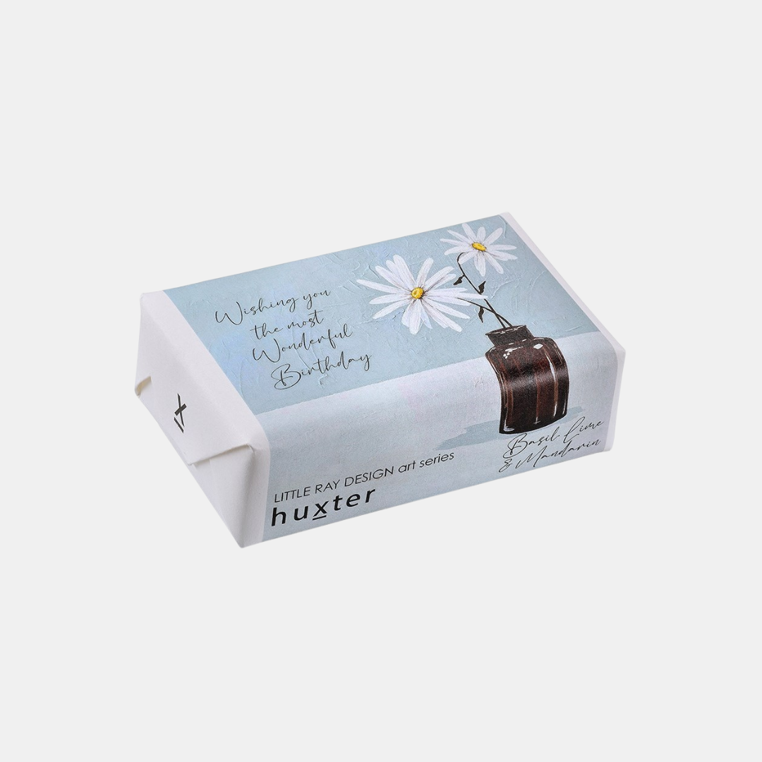 Huxter | LRD Toffee Daisies Birthday Soap - Basil/Lime Mandarin | Shut the Front Door
