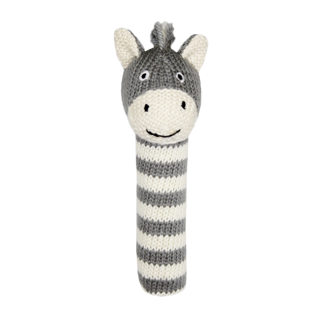 Lily and George | Bowie Stripey Zebra Stick Rattle | Shut the Front Door