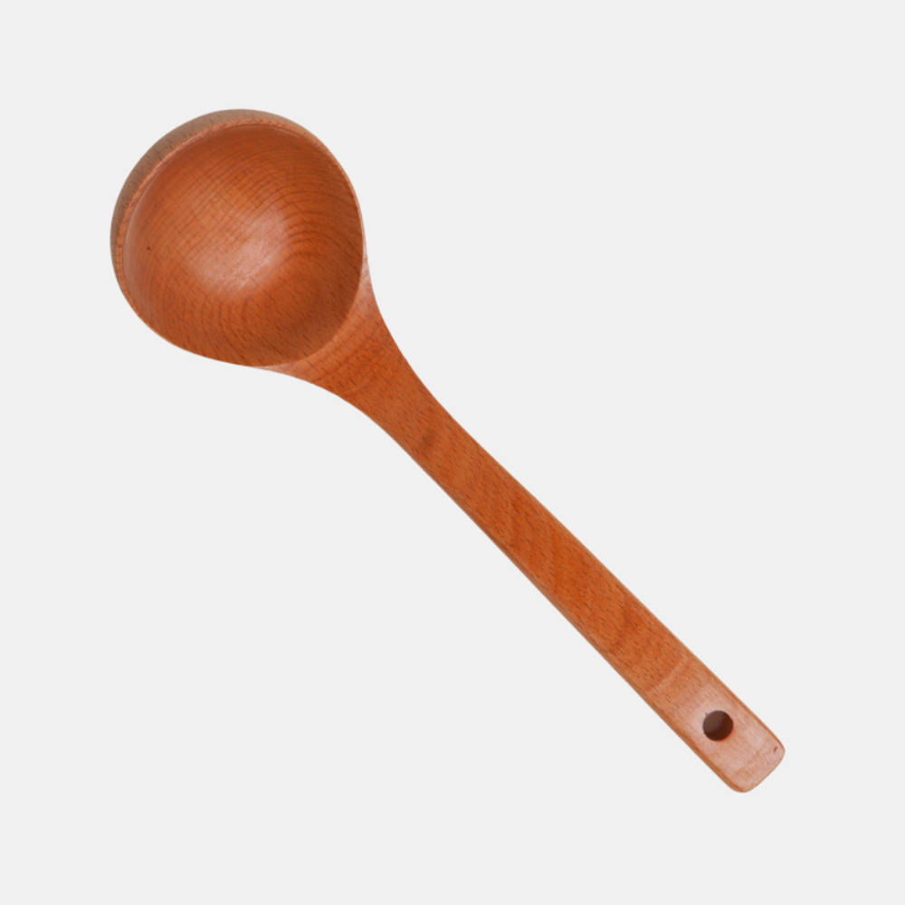 Shut the Front Door | Wooden Soup Laddle 27cm - Beech | Shut the Front Door