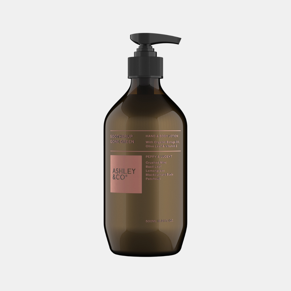 Ashley & Co | Gone Green Sootherup Hand & Body Lotion - Peppy & Lucent | Shut the Front Door