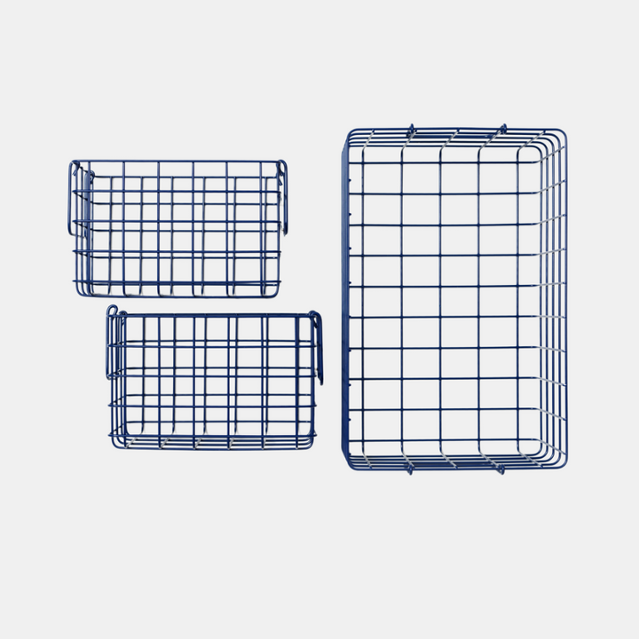 Mustard | Basket Large - Navy | Shut the Front Door