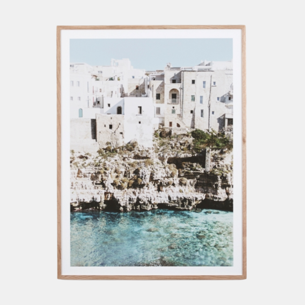 Middle of Nowhere | Framed Print Amalfi Village | Shut the Front Door