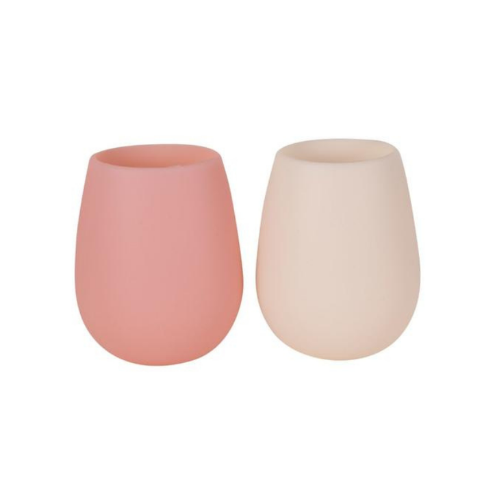 Fegg | Foldable Wine Glasses - Rosette/Stone | Shut the Front Door