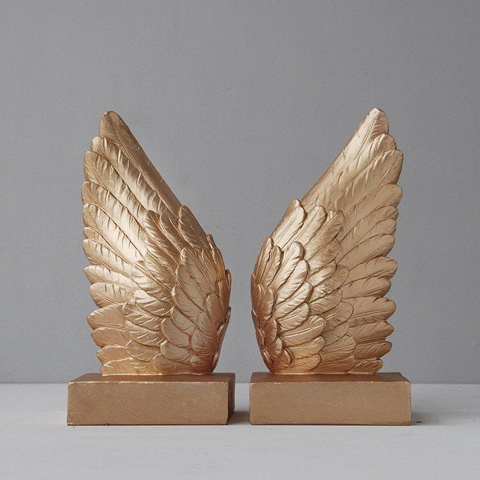 White Moose | Wing Bookends GOLD | Shut the Front Door