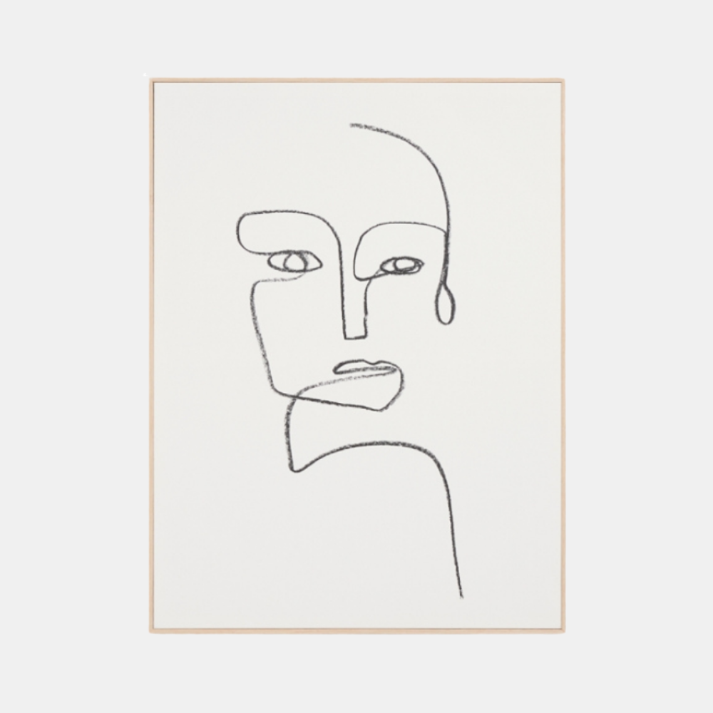 Middle of Nowhere | Framed Canvas - Linear Portrait 1 | Shut the Front Door
