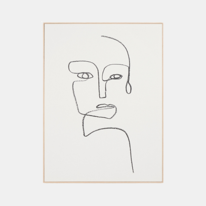 Middle of Nowhere | Framed Canvas - Linear Portrait 1 | Shut the Front Door