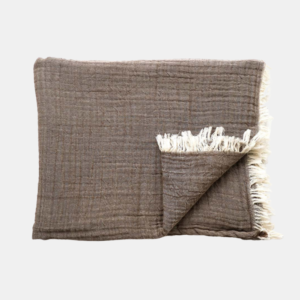 Raine & Humble | Soft Cotton Throw - Earth | Shut the Front Door