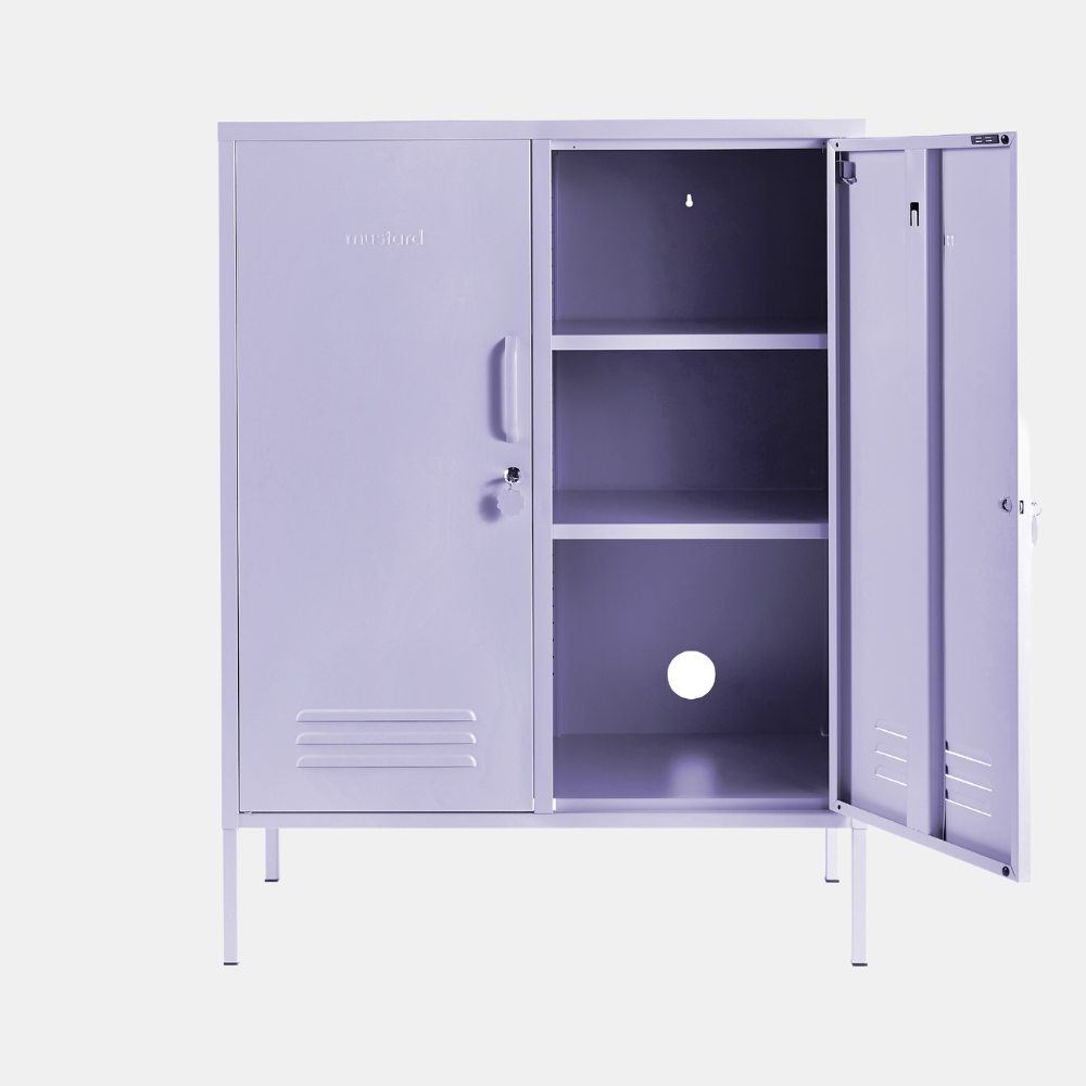 Mustard | Midi Locker - Lilac | Shut the Front Door