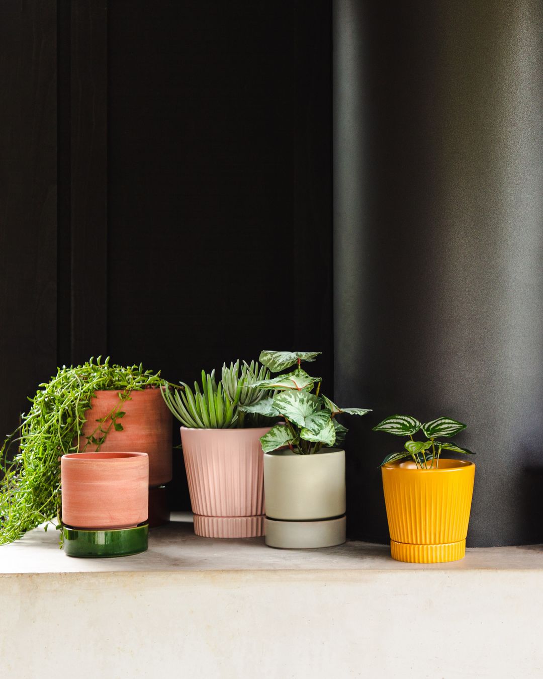 indie plant pots Indie Planter Medium - Mustard | Garcia Home