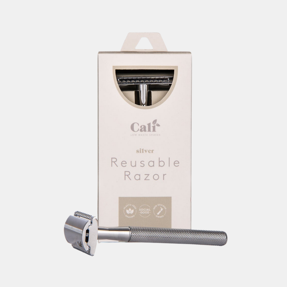 CaliWoods | Long-Handled Silver Razor | Shut the Front Door