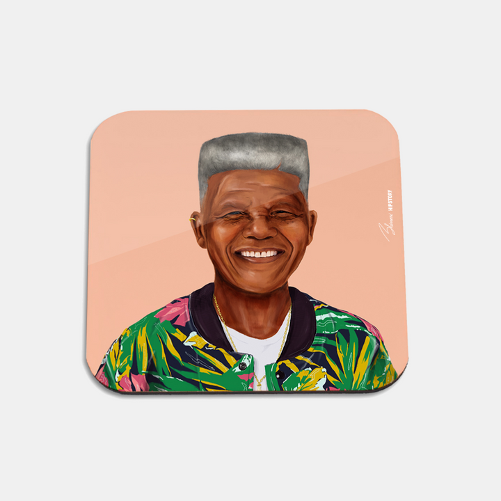 Hipstory | Hipstory Coaster - Nelson Mandela | Shut the Front Door