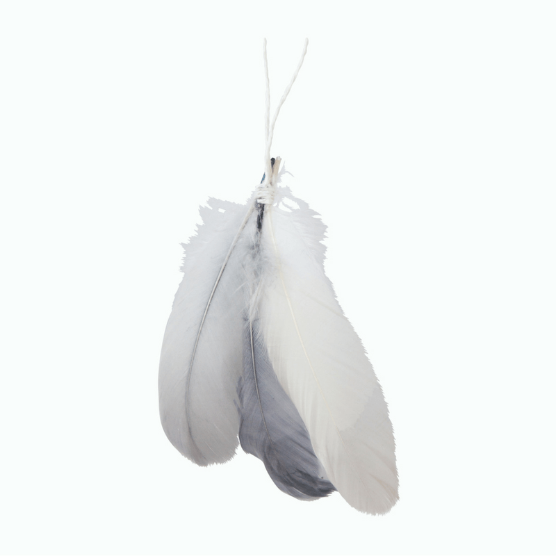 Down to the Woods | Grey Feather Cluster Decoration | Shut the Front Door