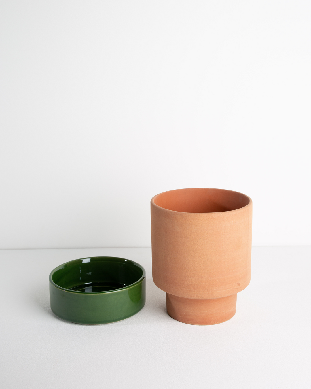 Garcia | Grace Planter Large - Rose Terracotta & Olive | Shut the Front Door