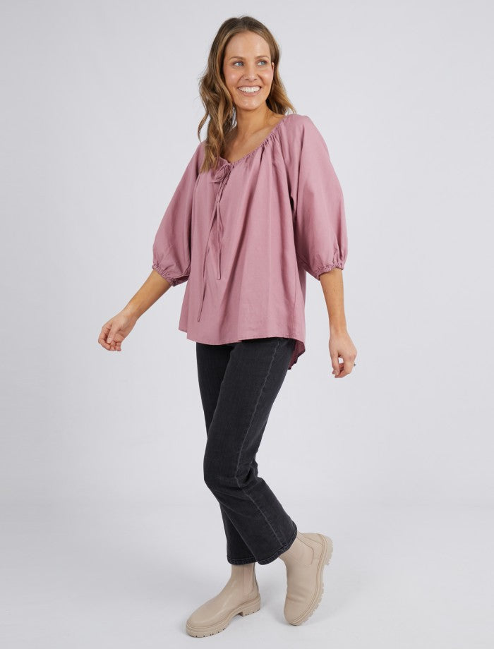 Elm Knitwear | Goldie Blouse - Dusty Pink | Shut the Front Door