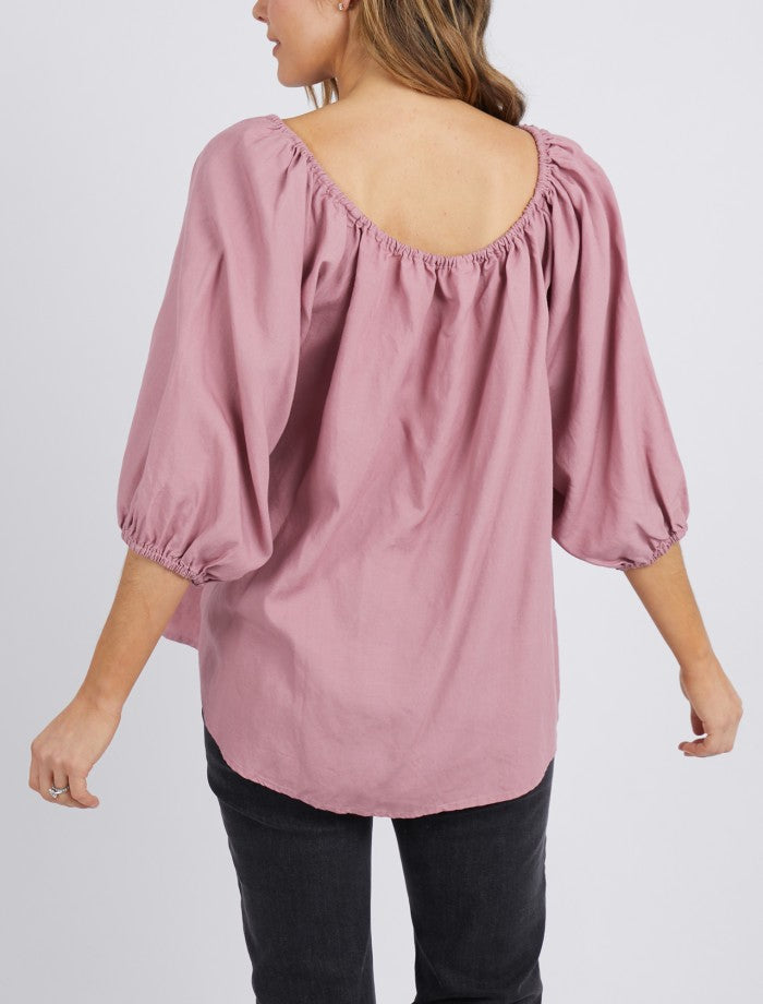 Elm Knitwear | Goldie Blouse - Dusty Pink | Shut the Front Door