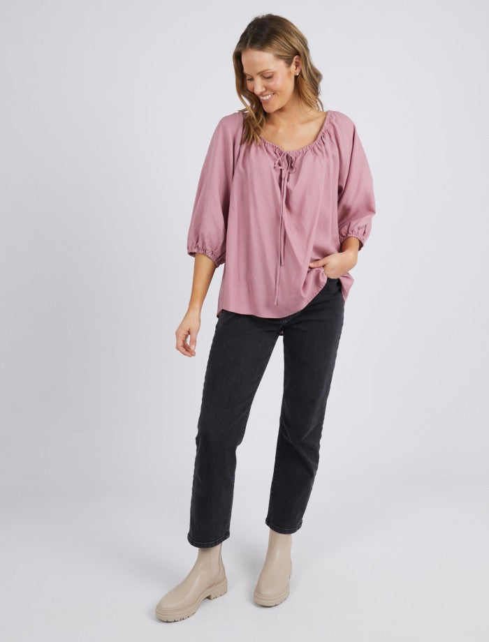 Elm Knitwear | Goldie Blouse - Dusty Pink | Shut the Front Door