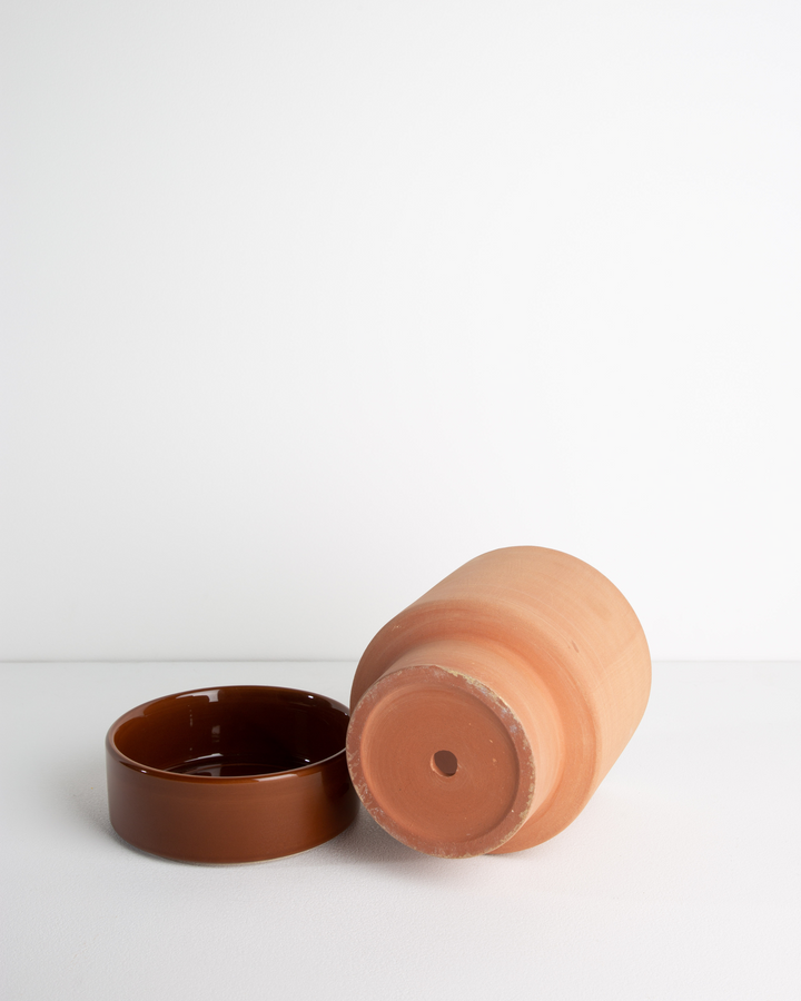 Garcia | Grace Planter Small - Rose Terracotta & Soil | Shut the Front Door