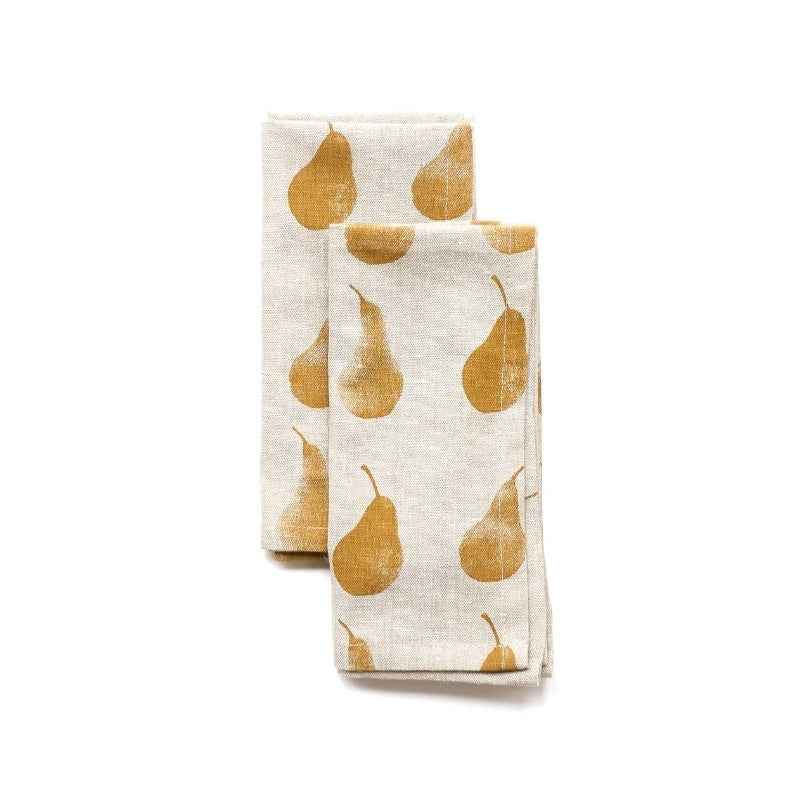 Raine & Humble | Pear Napkin - Mustard | Shut the Front Door