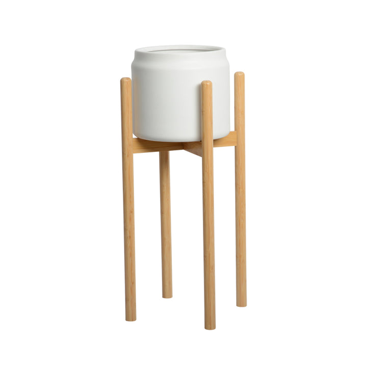 Habitat | Leonda Large Bamboo Pot Stand 65cm | Shut the Front Door