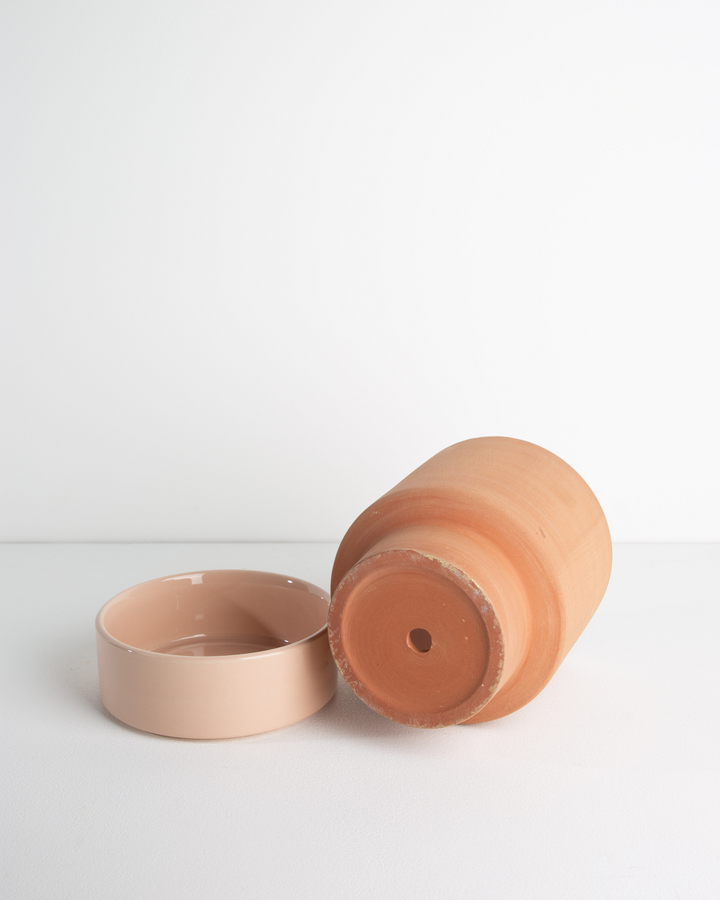 Garcia | Grace Planter Small - Rose Terracotta & Dusty Rose | Shut the Front Door