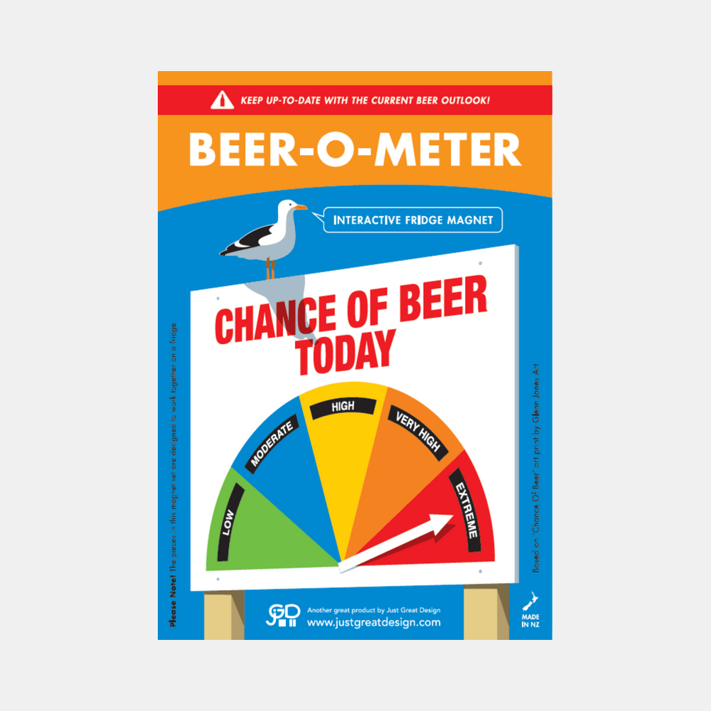 Just Great Design | O-Meter Beer Magnet | Shut the Front Door